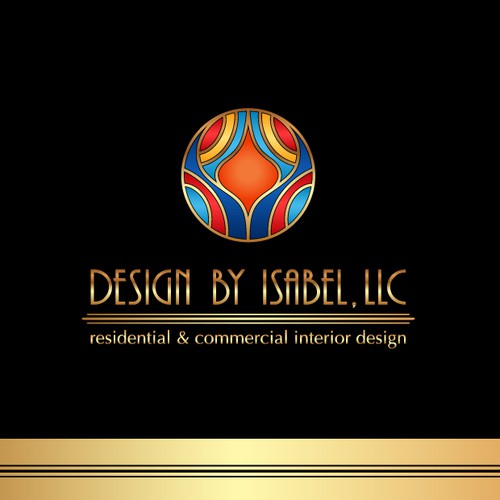 Create a glamorous Art Deco Logo for an Interior Design Firm