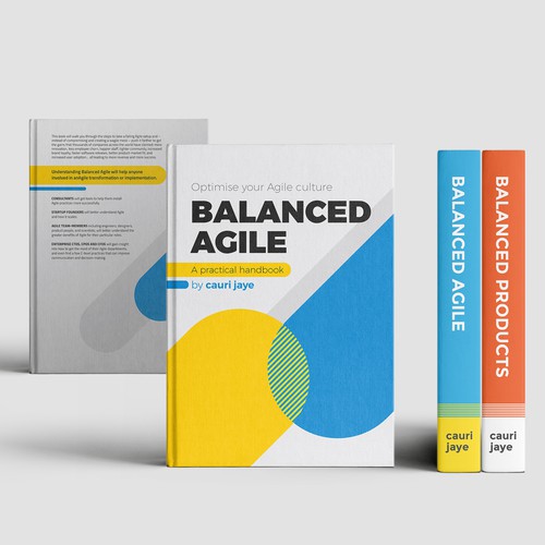 Book cover design for Cauri Jayes's book - "Balanced Agile"