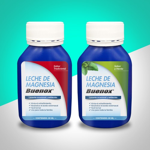 Diseño de etiquetas para Leche de Magnesia