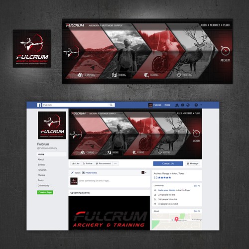 Facebook Cover Design for Archery domain