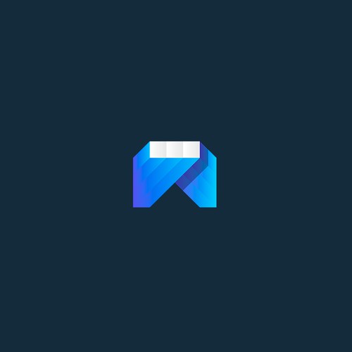Abstract and geometric A letter