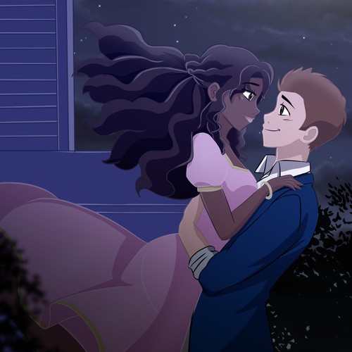 Romantic Sketch for Book Cover