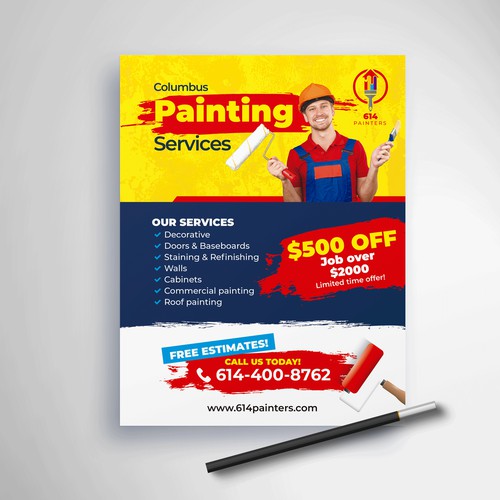Flyer design for painting business