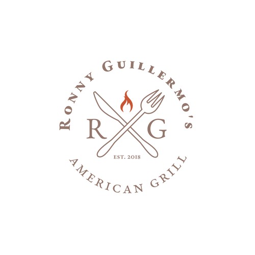 Classic Logo for American Grill Restaurant