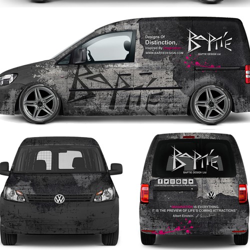 Grunge Van Wrap design