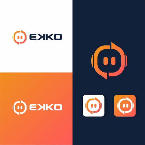 EKKO logo design