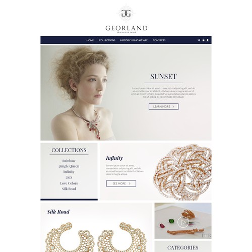 Jewelry Web Design Project