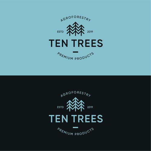 Ten Trees logo design