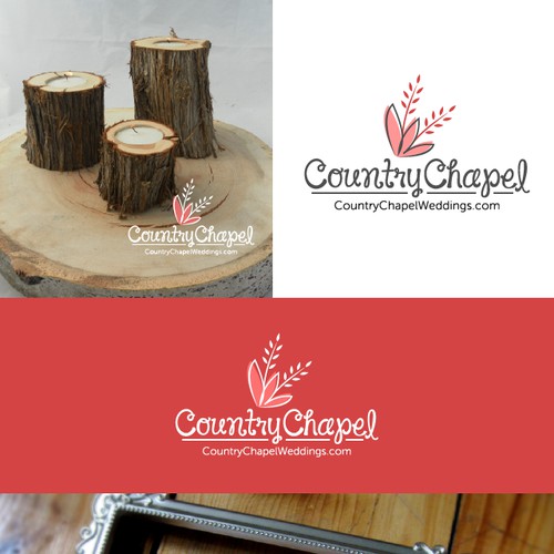 Create a logo for our handmade rustic wedding supply store