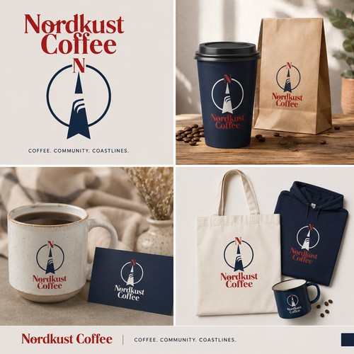 Nordkust Coffee Brand Identity & Logo