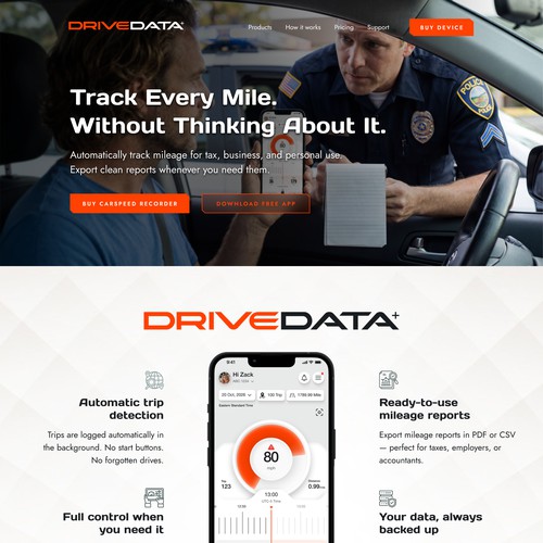 DriveData+ — Product Story & UX Positioning