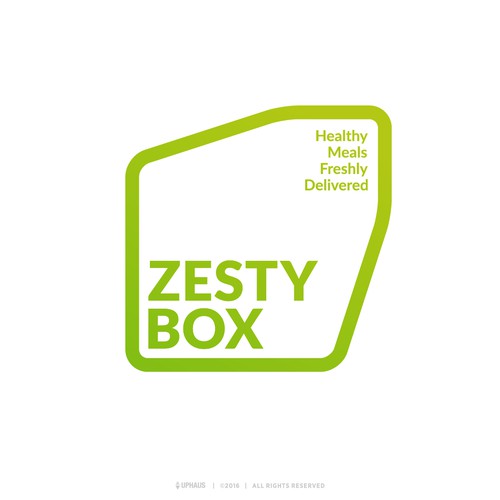 Logo concept for a healthy delivery box