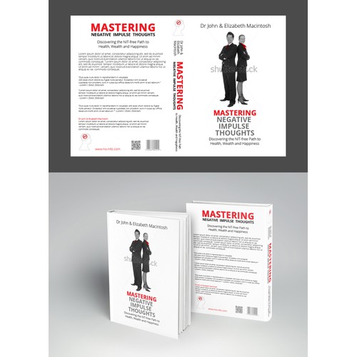 Create a book cover for a self Help book called "Mastering Negative Impulsive Thoughts"