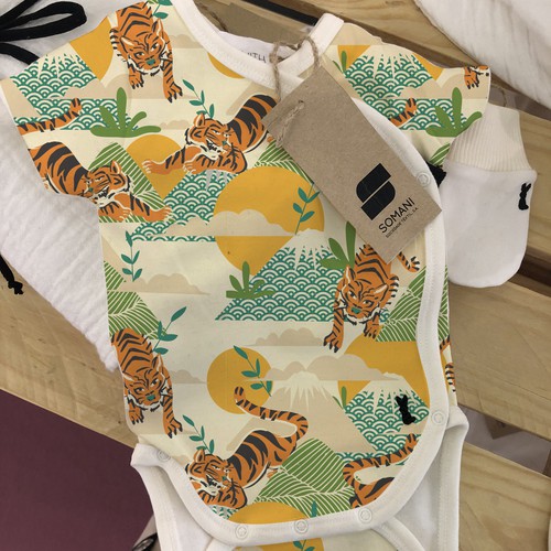 Japanese inspired baby pattern