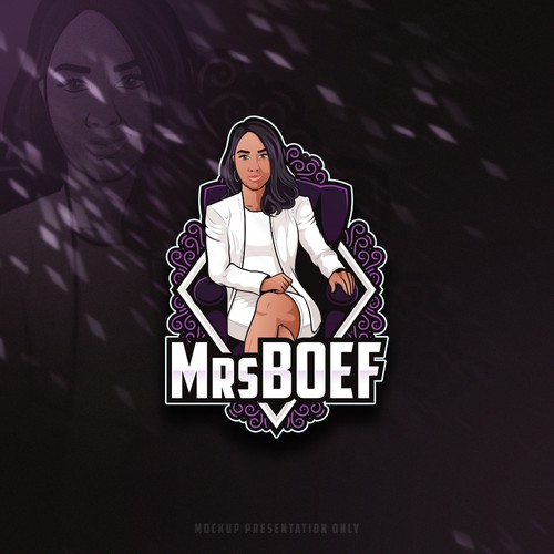 MrsBoef Game Logo Design