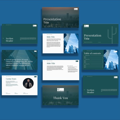 Cactus Powerpoint Template