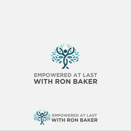 modern logo concept for ron baker