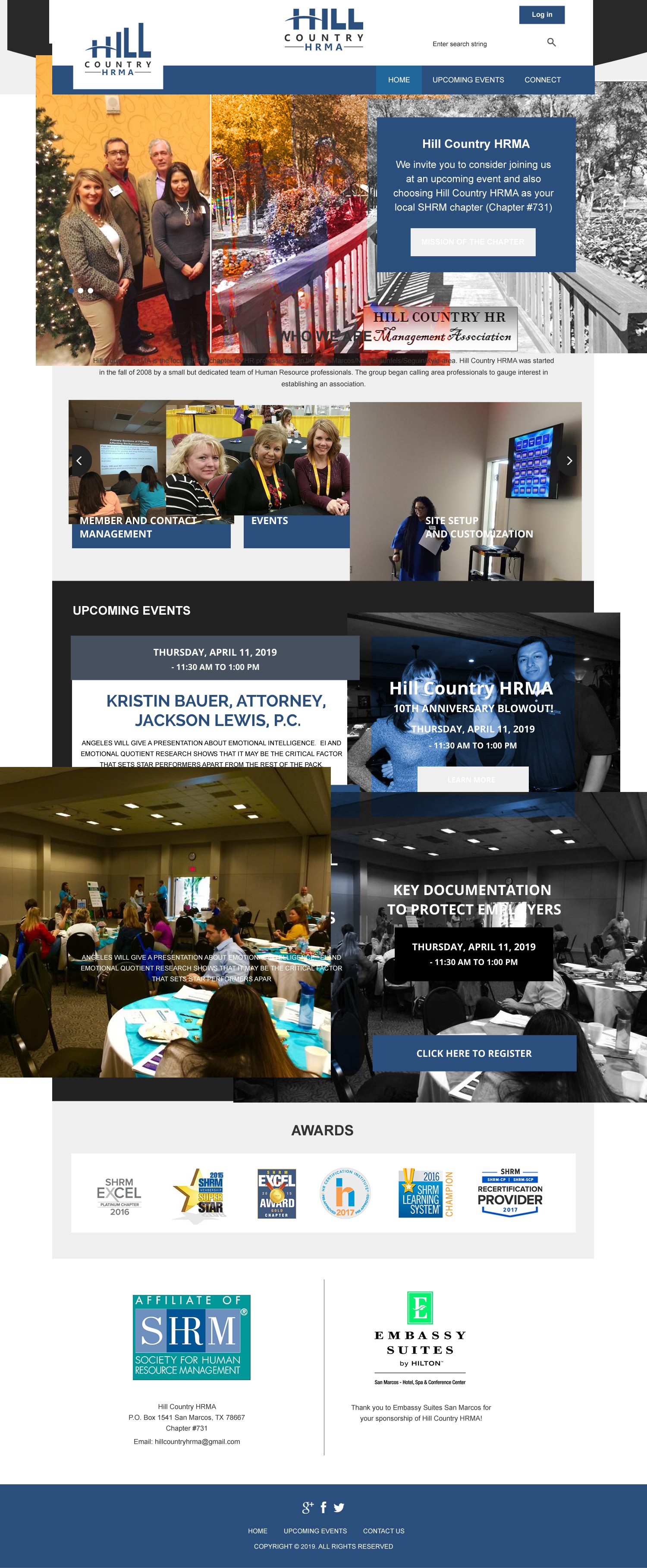 Redesign a Fresh Clean Website for Hill Country HRMA