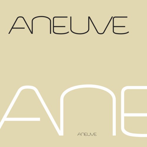 Flat Text based logo for "aneuve" - means "a new" or just "new"