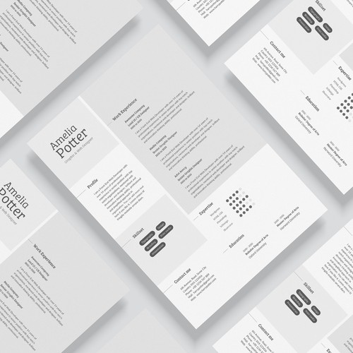 Clean CV Resume Design