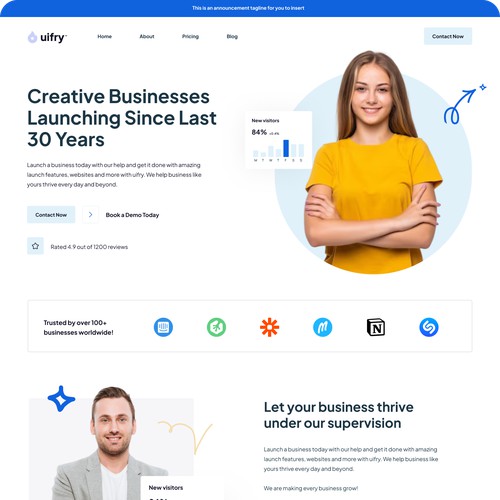 Creative Startup Website Design