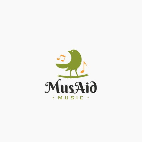 Logo concept for MusAid music