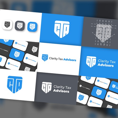 Clarity Tax Advisors Monogram Logo Design