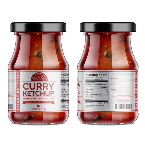 Ketchup Label Concept for Bombay Fresh