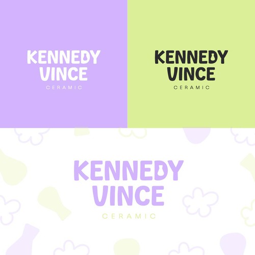 kennedy vince ceramics logo proposal