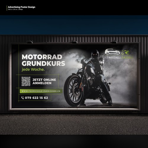 Advertising Poster Design: Fahrschule Zurichsee