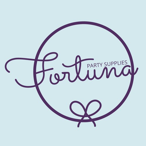 Fun and feminine logo for online shop