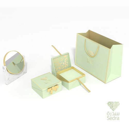 Design a package for a jewellery brand