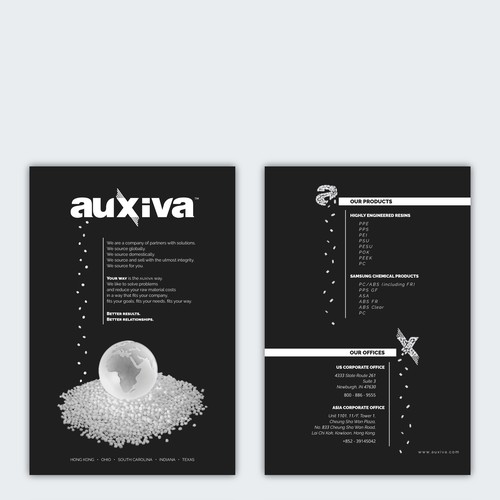 Flyer for Auxiva