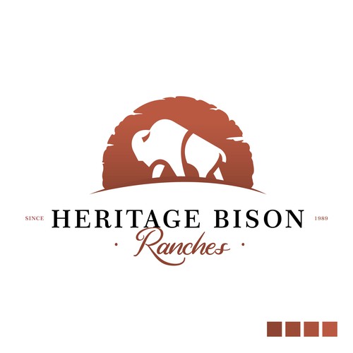 Bison's Meat Logo Design