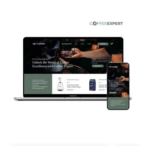 Coffee Expert Website Design