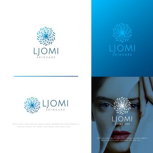 Modern logo for Ljomi skincare