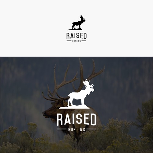 raised hunting logo