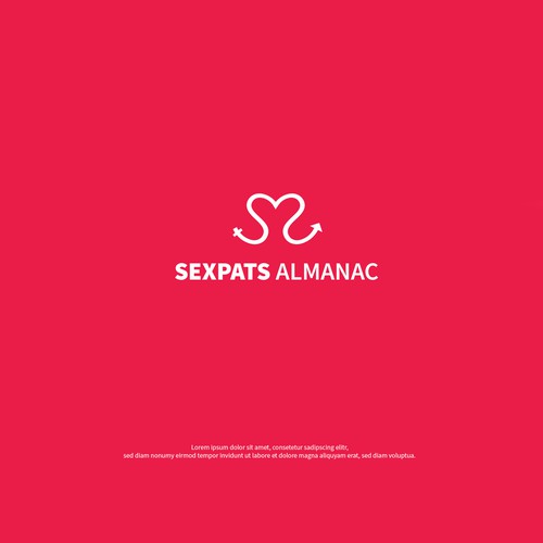 Sexpats Almanac logo design
