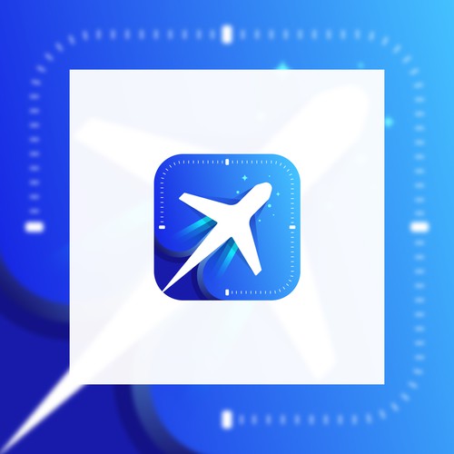 iOs icon for a flight management app. 