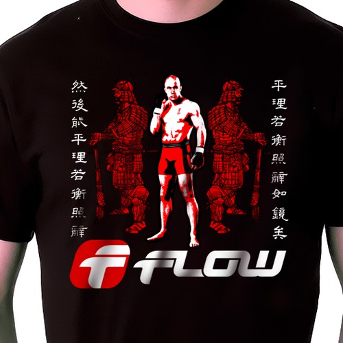 t-shirt design for FLOW MMA