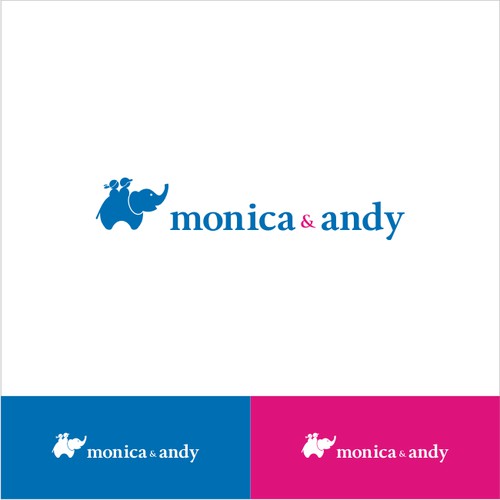 Won "monica & andy" logo