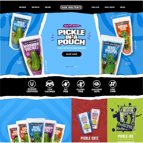 Website for the ultimate snack - pickles