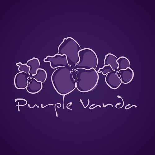 Logo for Florist - Purple Vanda 