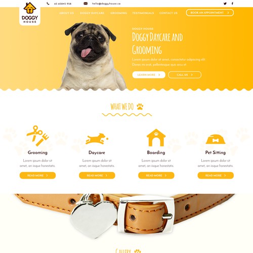 Web Design for Doggy House