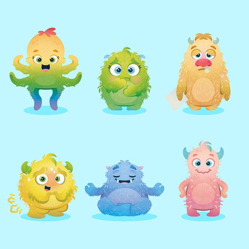 Cute Monsters For "Herby Family"