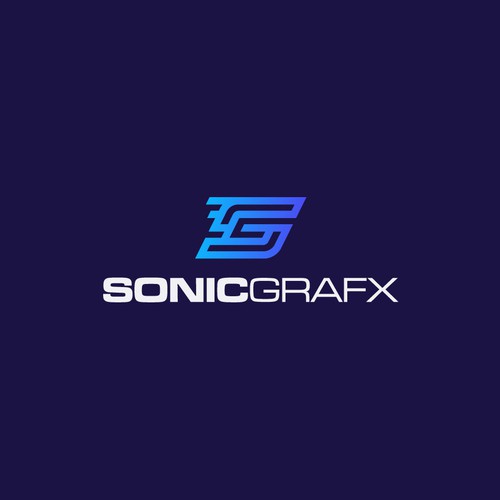 Sonic Grafx | Speedy, energetic, professional business logo