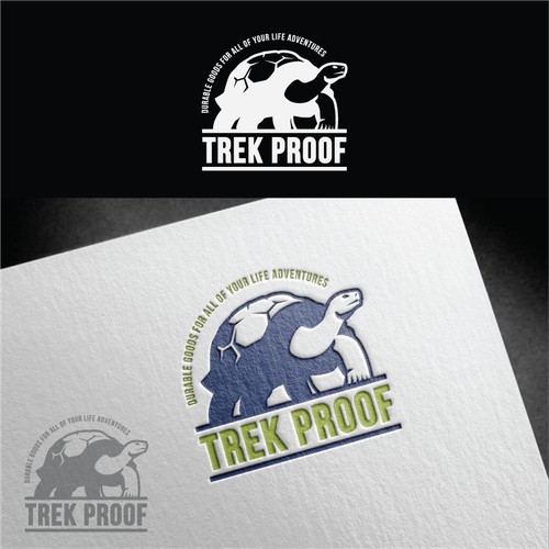 Logo design for Trek Proof, High Quality Durable Goods