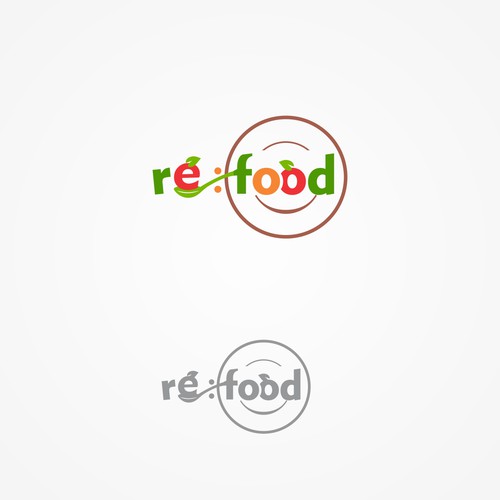 negative space logo for nonprofit food saving initiative