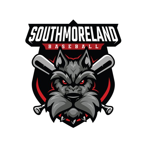 Agressive looking logo for talented baseball league