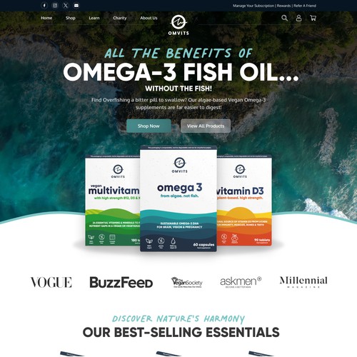 Omega 3 Fish Oil Products Website